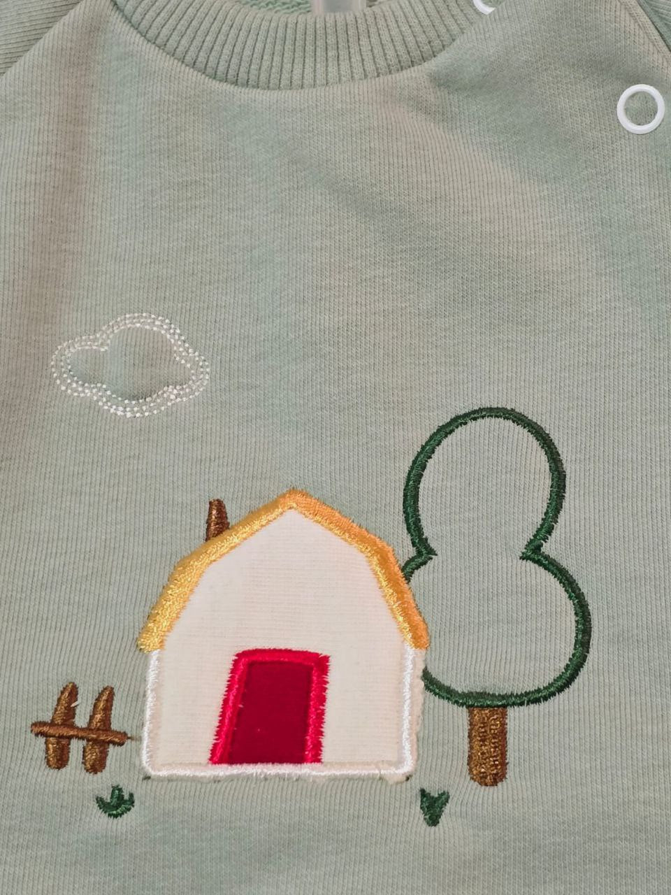 Nice Set For  Baby Boy Farm Design Size 0-9 Months