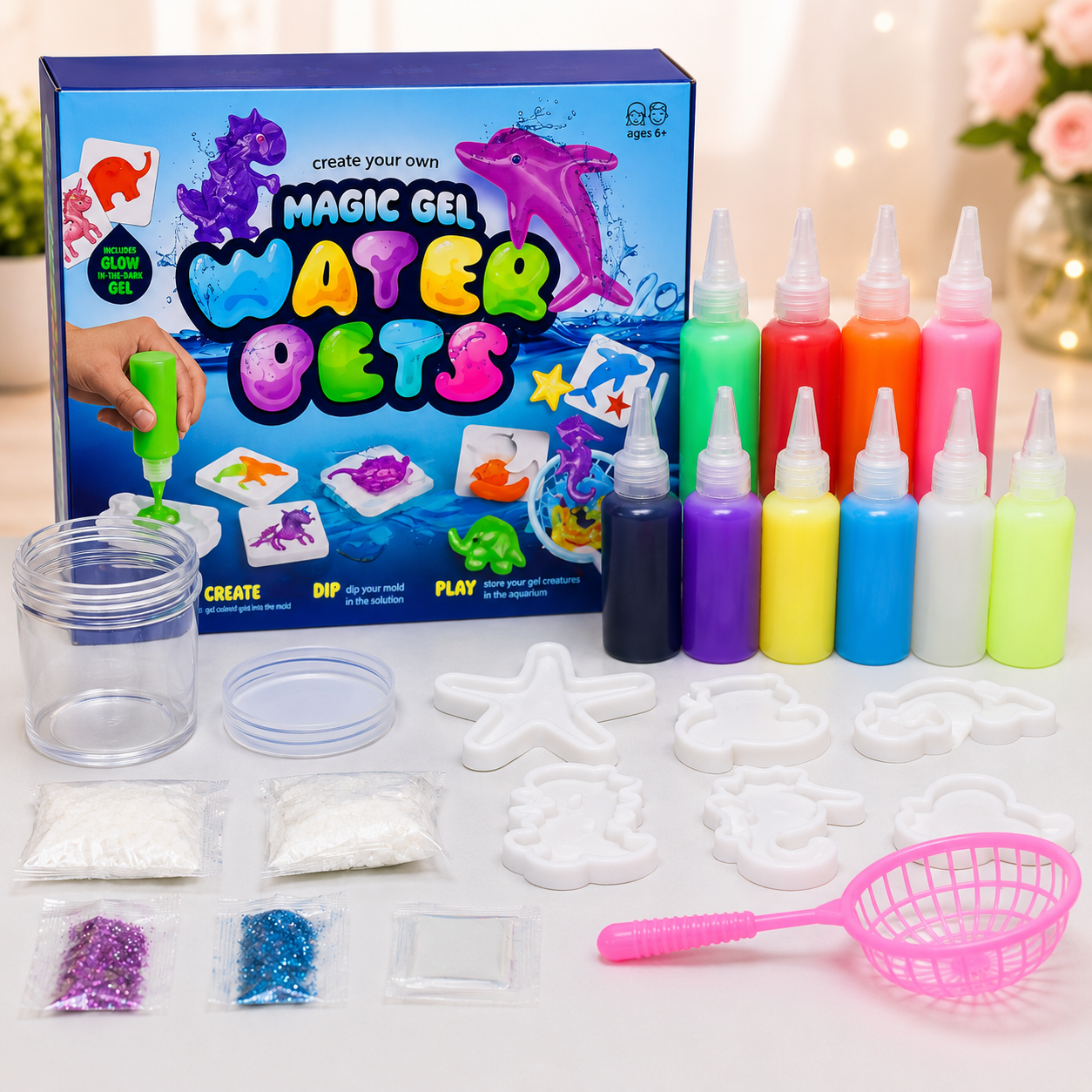 Magic Gel Water Pets DIY Kit – Create Your Own Water Creatures  | Ages 6+