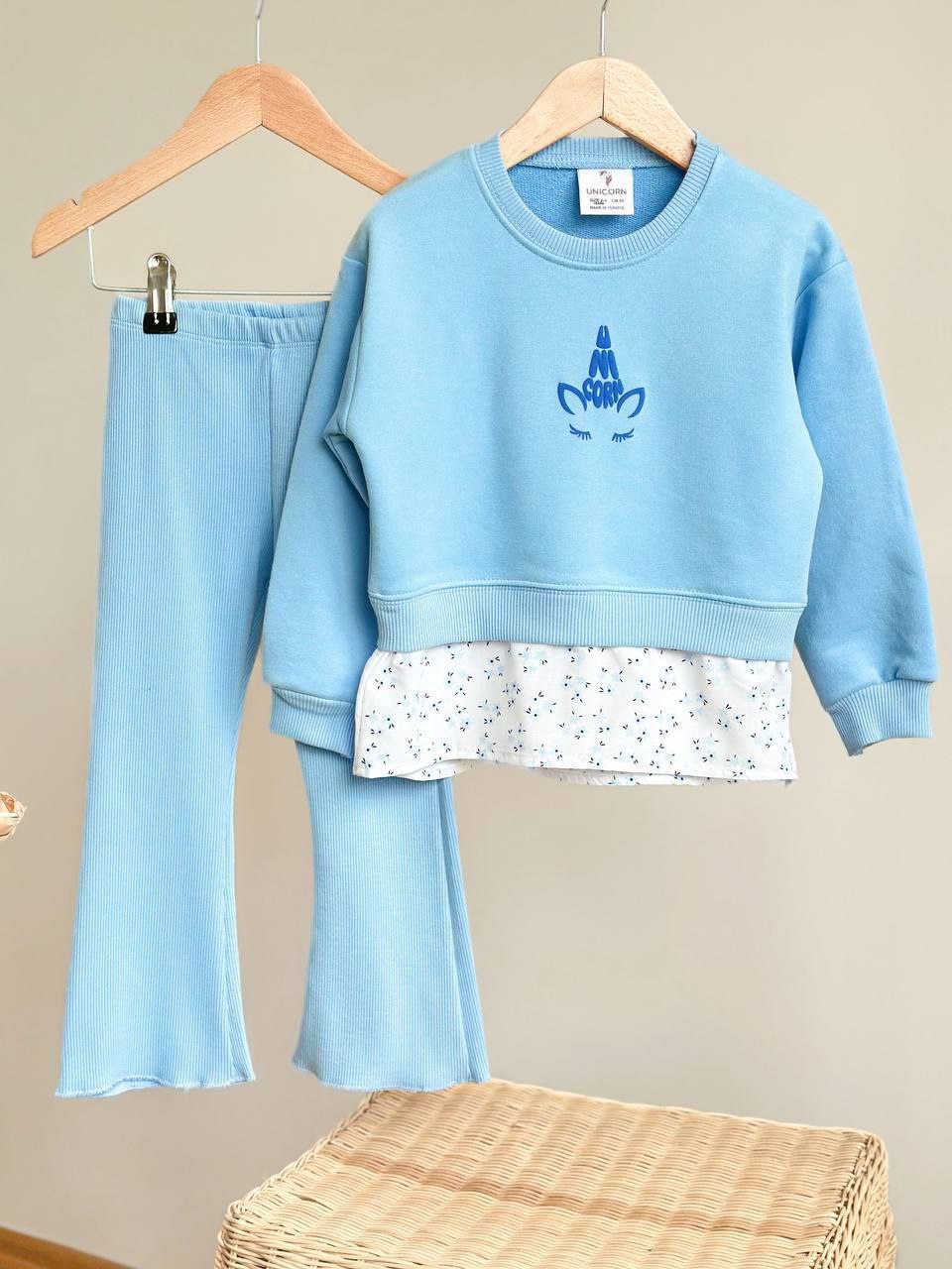 Outfit Cotton Unicorn Design Set Of 2 Pcs Size 2-8y