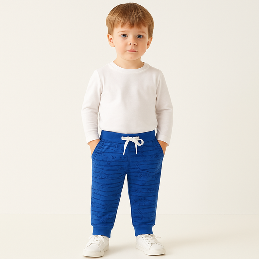 Boys Sweat Pants Cotton 100% Dino Design Size 3y
