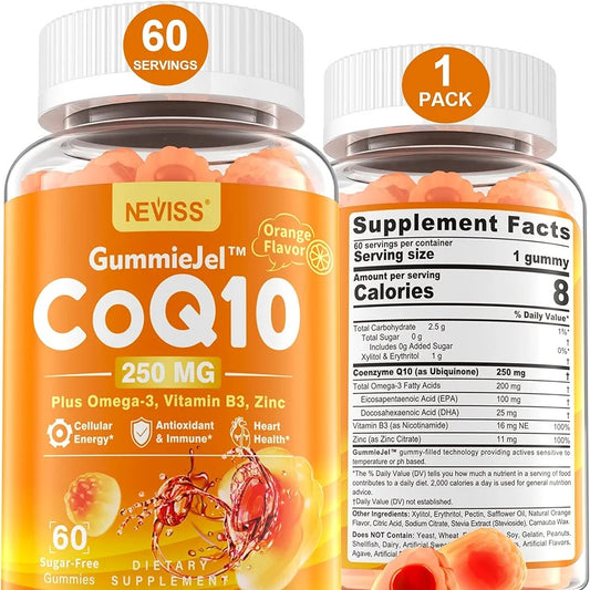 Sugar-Free CoQ10- Filled Gummies - 60 count