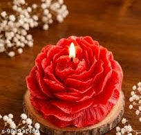 Peony Flower Candle | Pink or Red Decorative Candle