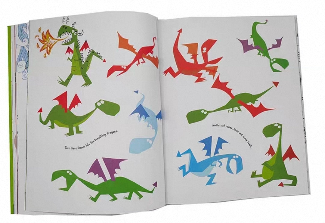 The Usborne Book Of Drawing , Doodling And Colouring | Soft Cover 3+