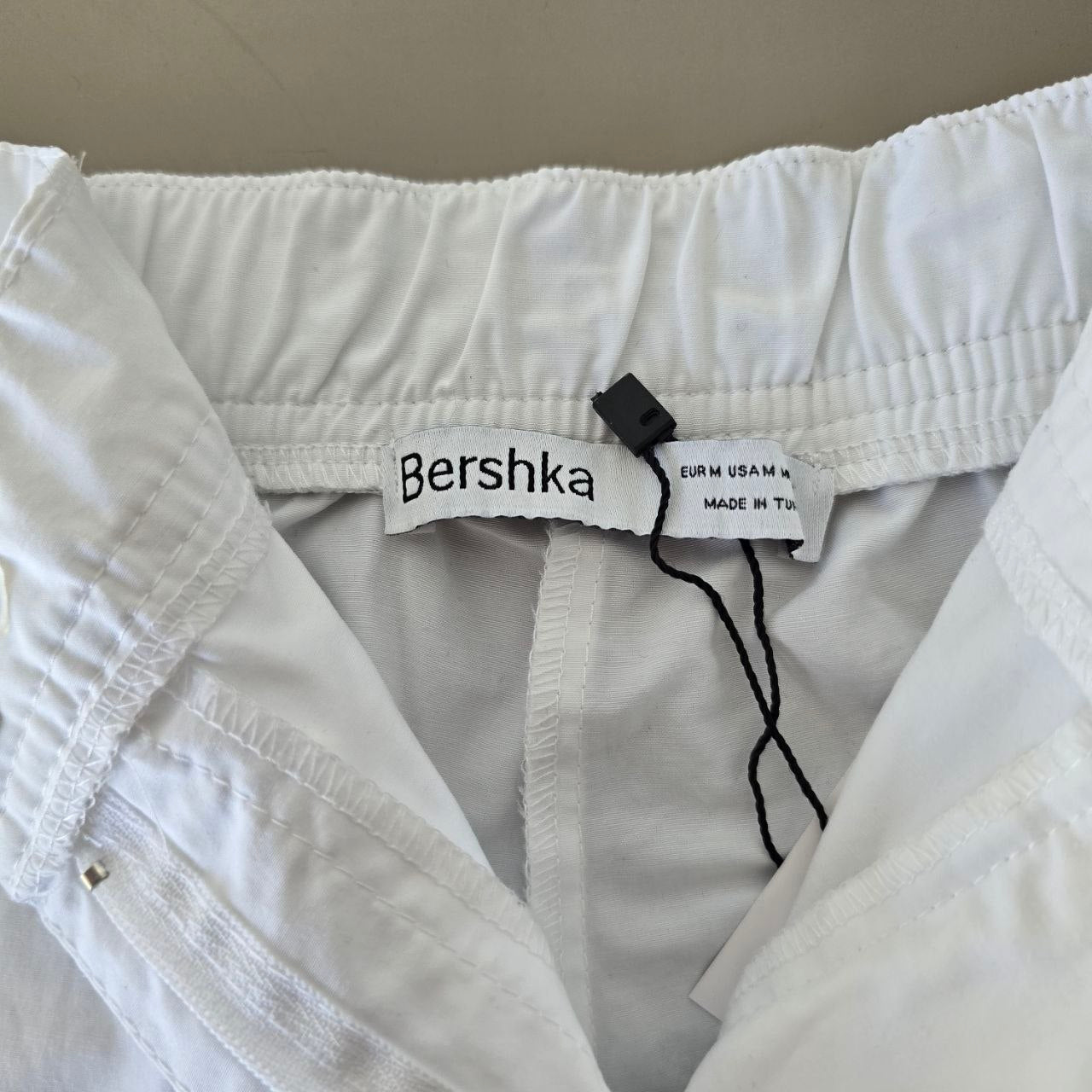 Bershka White Cargo Shorts for Women | Size M