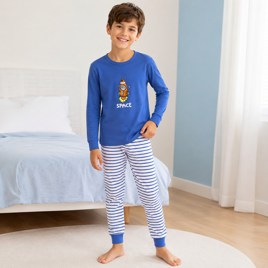 Pyjama Coton 100% Space Design | 8-14y