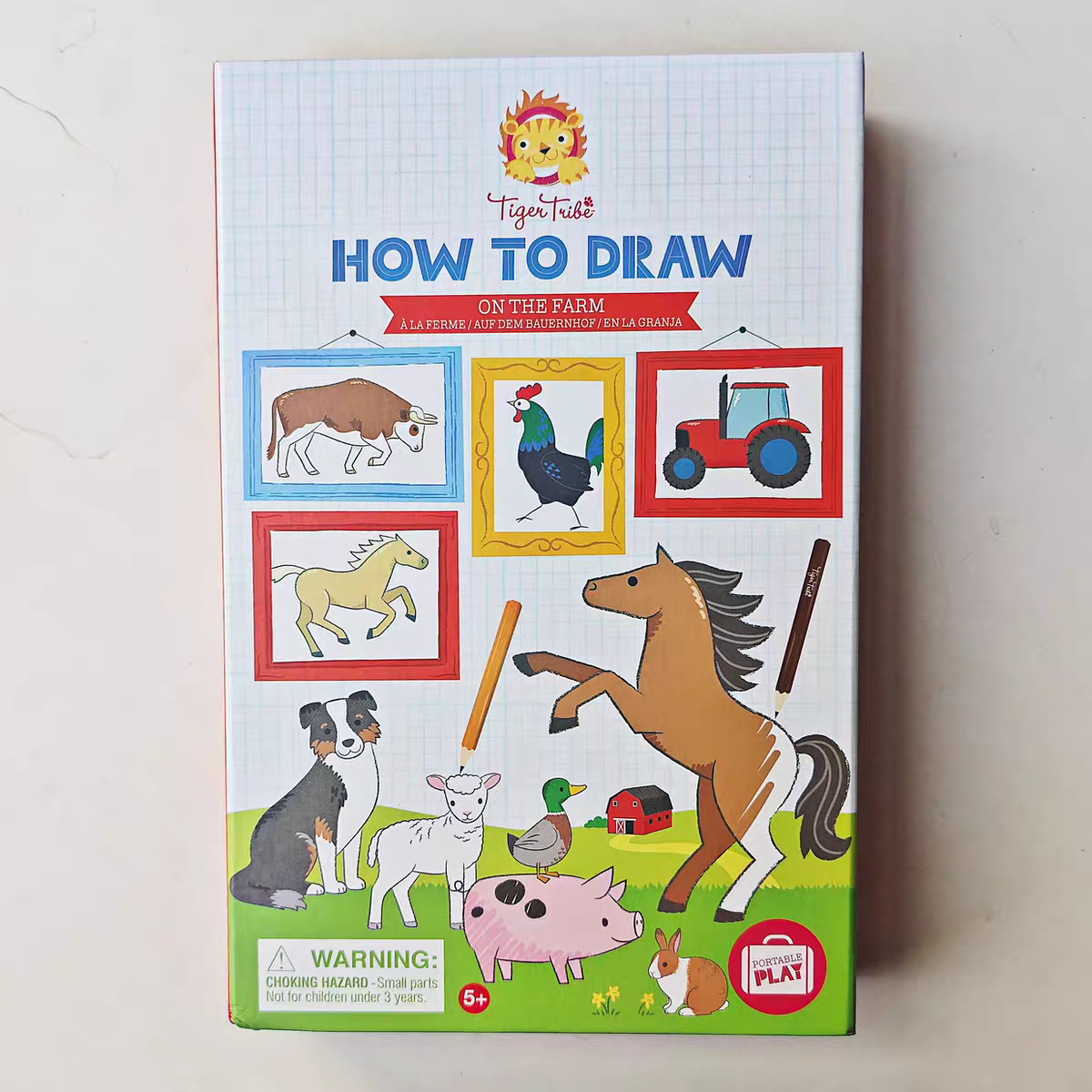How To Draw - On the Farm | Tiger Tribe | Hard Cover | 5+
