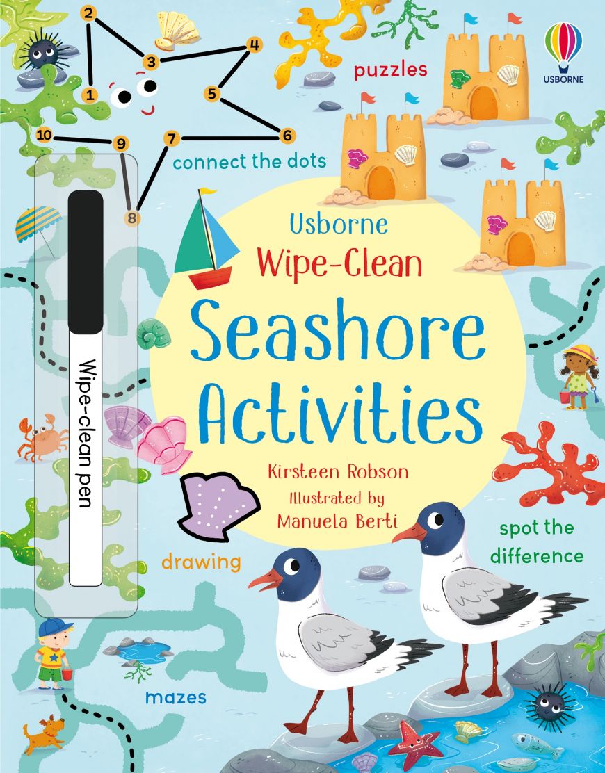 Usborne Wipe-Clean Books For Kids | Soft Cover | 3+