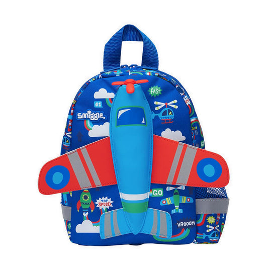 Smiggle Junior Backpack Plane Design 26cm