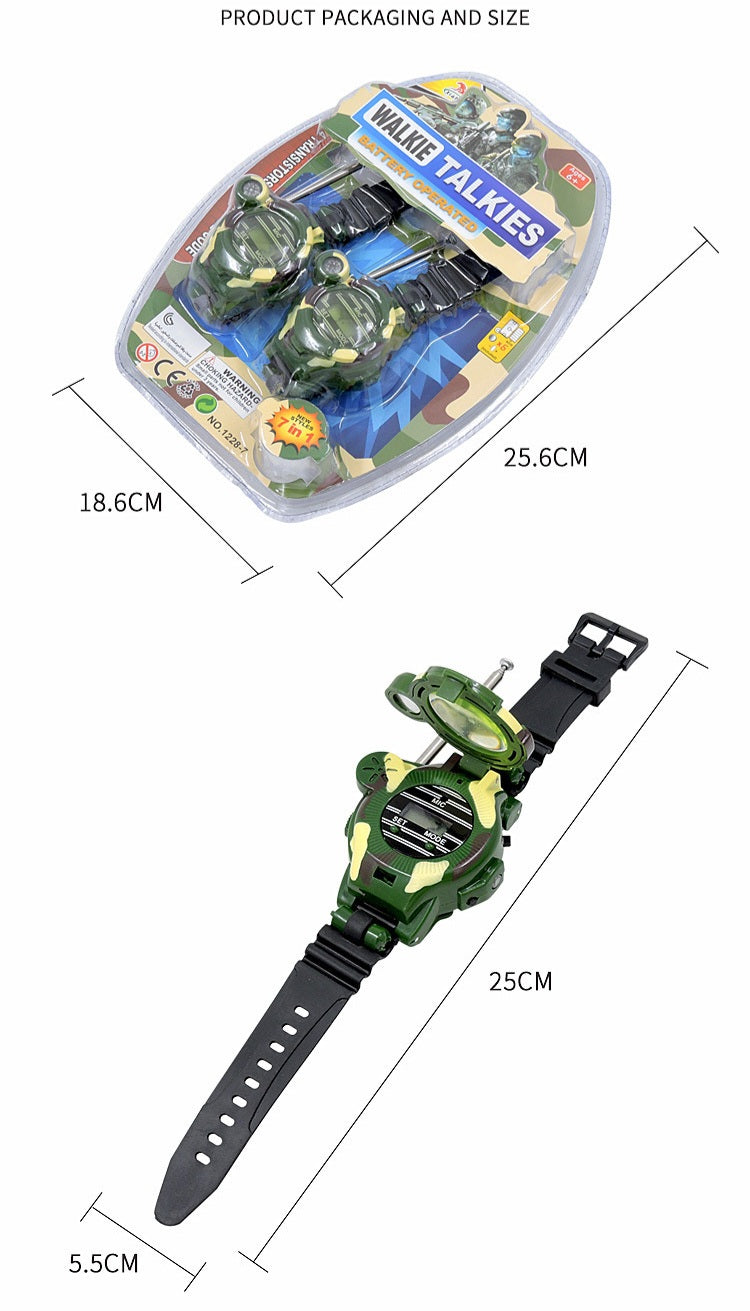 Army Walkie Talkie Watch Set – 2 Pcs