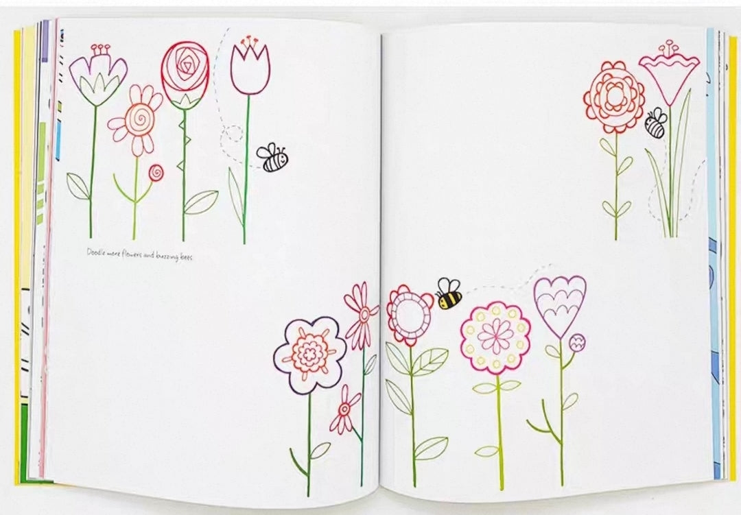 The Usborne Book Of Drawing , Doodling And Colouring | Soft Cover 3+