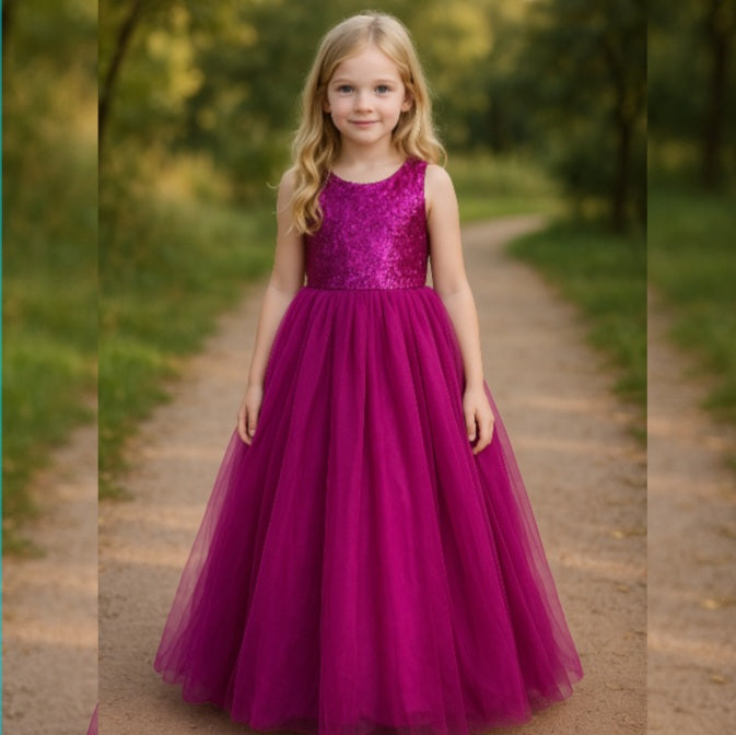 Princess Dress Purple  Size 6-12y
