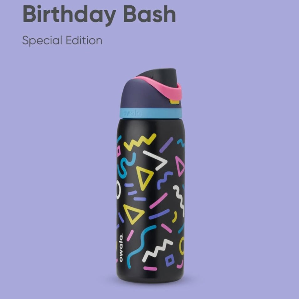 Owala Bottle Stainless Steel Free Sip Leak-proof Birthday Bash 710ml
