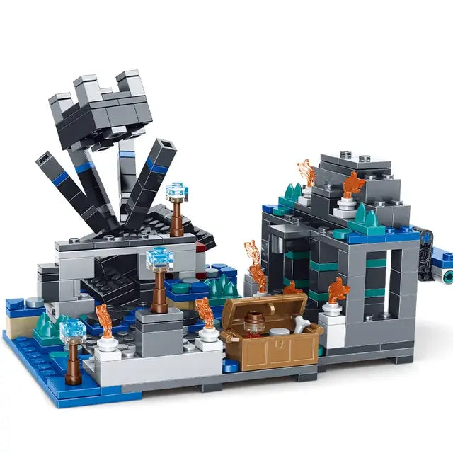 Minecraft Deep Dark Battle Building Blocks Set – 437 Pieces
