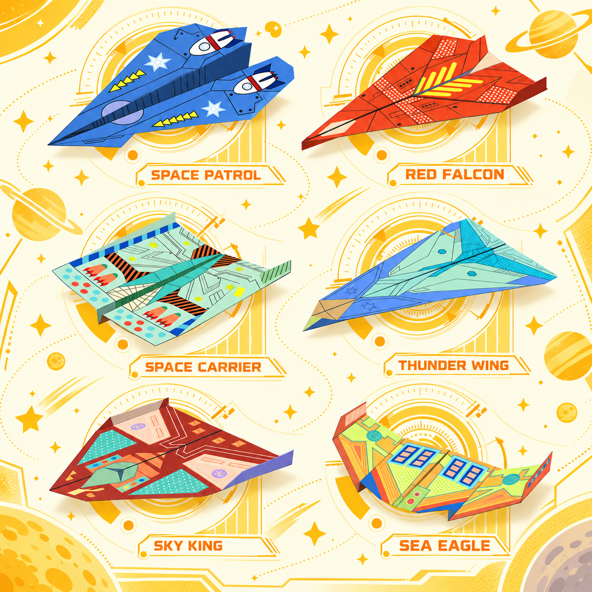 Kids' Paper Airplane Origami Kit | 3+