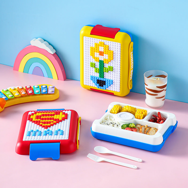 Lunch Box - Building Blocks | Fork & Spoon | 22.5×17.5×6.6cm