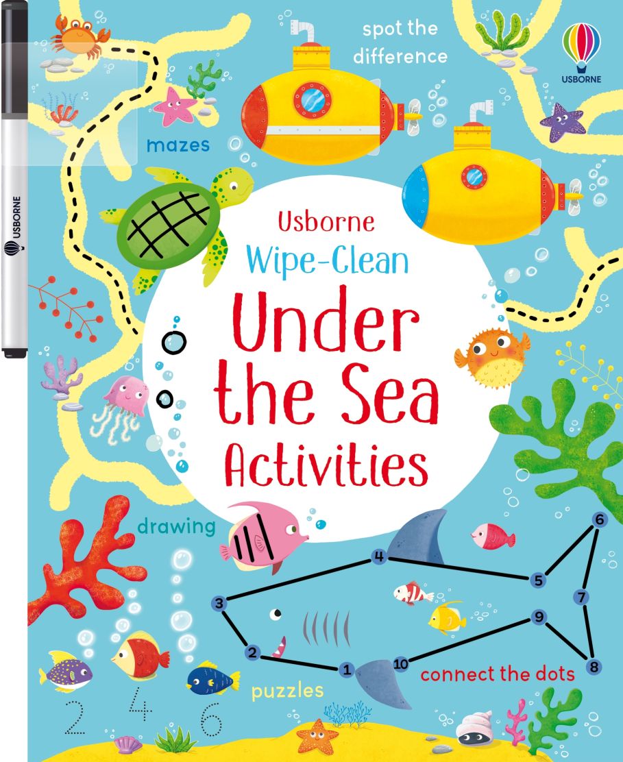 Usborne Wipe-Clean Books For Kids | Soft Cover | 3+