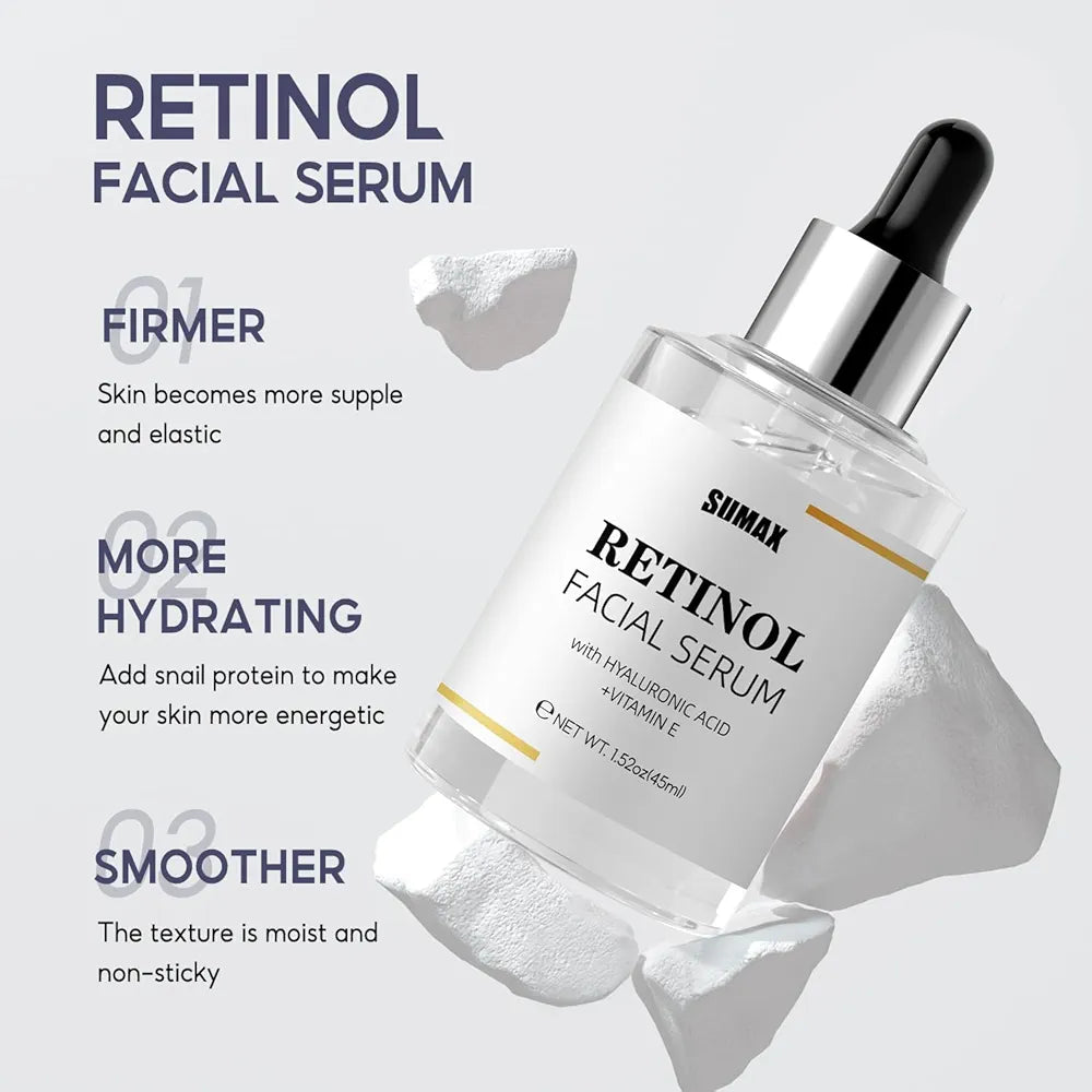 Sumax Retinol Facial Serum With Hyaluronic Acid + Vitamin E 45ml