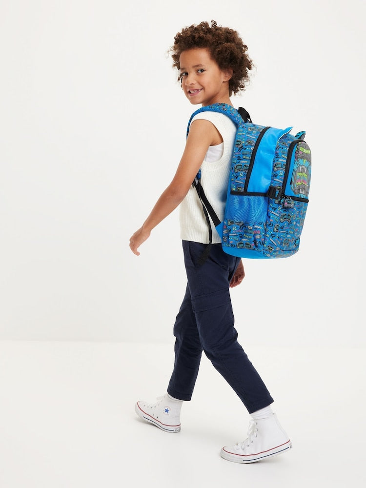 Smiggle Backpack Blue Game Over | G1-G3 | 42cm