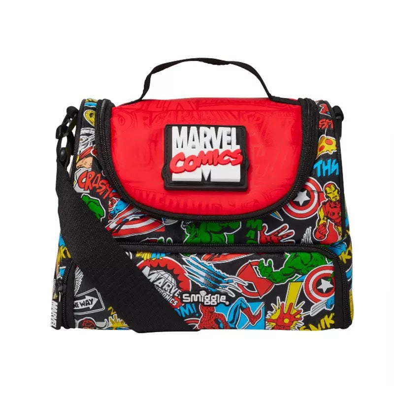 Smiggle Lunch Bag - Marvel Comics | Shoulder Strap | 25.5×18×15.5 cm