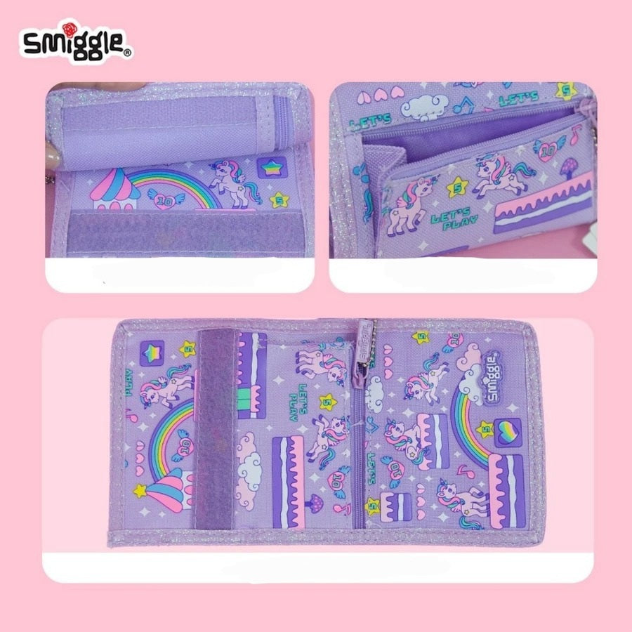 Smiggle Wallet | Lanyard | Unicorn | Rainbow