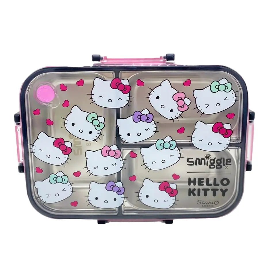 🧊Smiggle Hello Kitty Lunch Box | Stainless Steel | 23x17x6.5cm