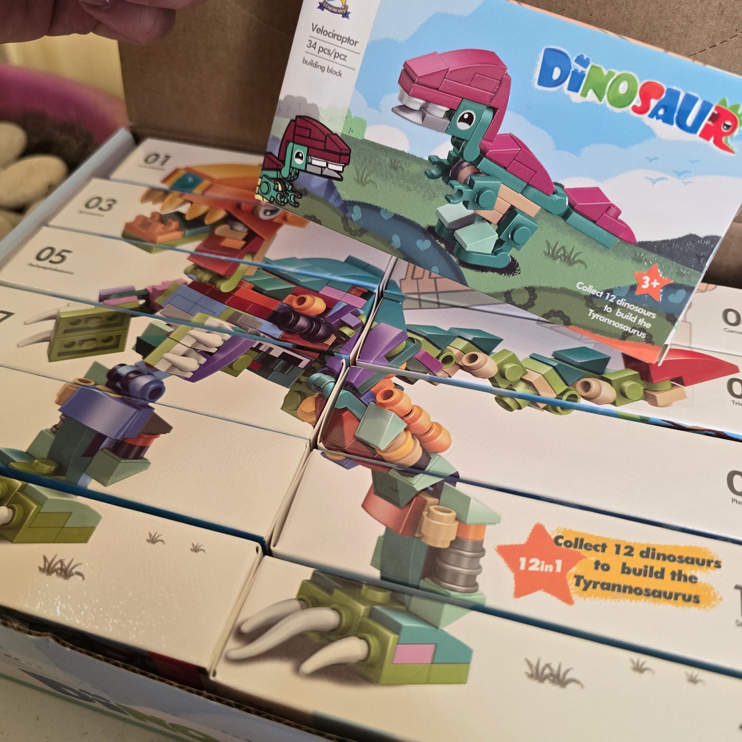Building Blocks Dinosaurs 12in1 | Full Box | 3+