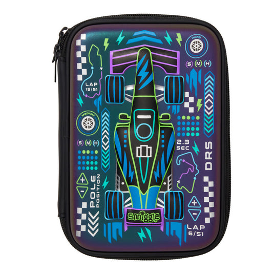 Smiggle Pencil Case | Hardtop | Accelerate Car | 16.5×22×4.5cm