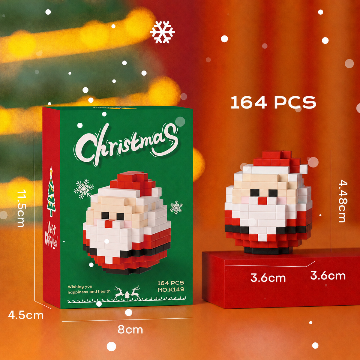 Christmas Mini Building Blocks – Santa & Christmas Tree House