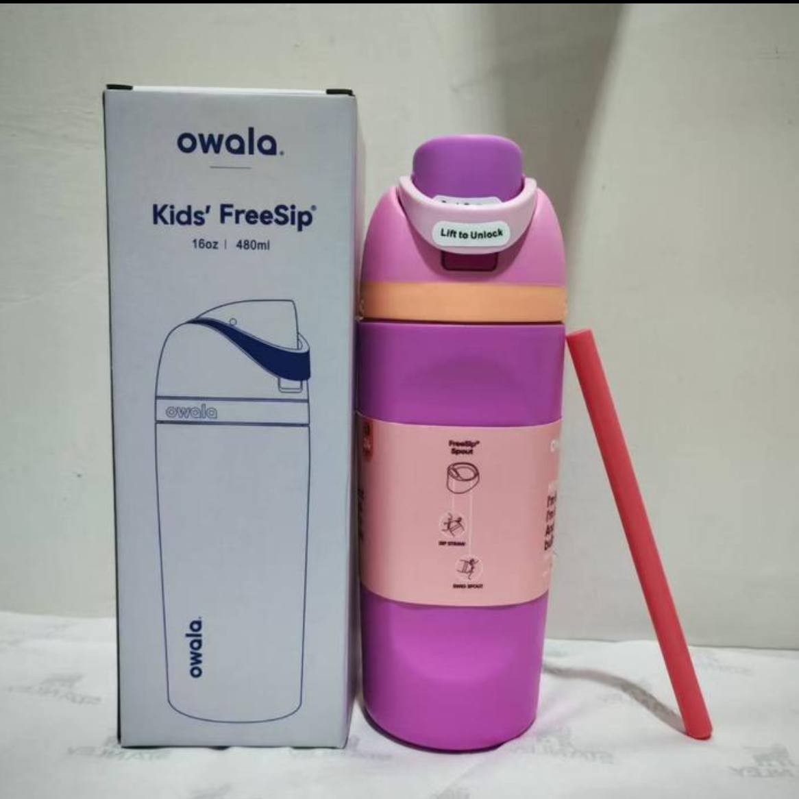 Owala Bottle Stainless Steel Kids' Freesip With Straw 480ml