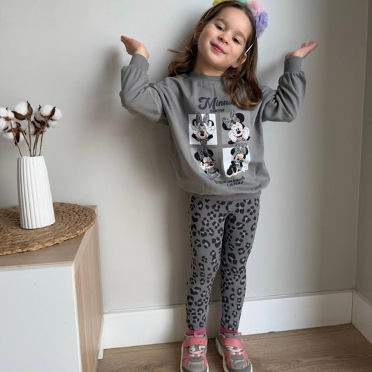 Outfit For Girls Minnie mouse Design Set Of 2 Pcs Size 3-8y