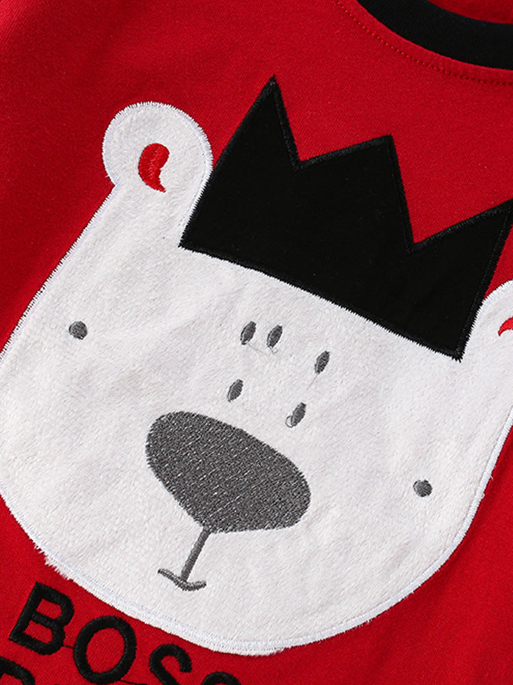 Pijama For Kids Boss Bear Design Size 3-10y