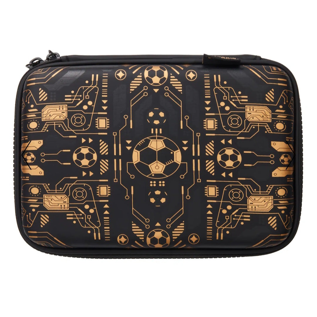 Smiggle Pencil Case - Hardtop | Gold Football