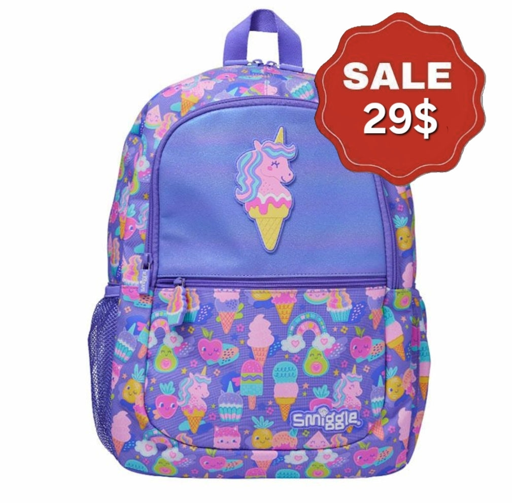 Smiggle Backpack Unicorn Ice-Cream | (G1-G3) 42cm