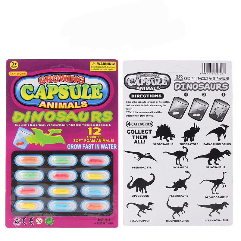 Growing Capsule Animals - 12 Pills | 3+