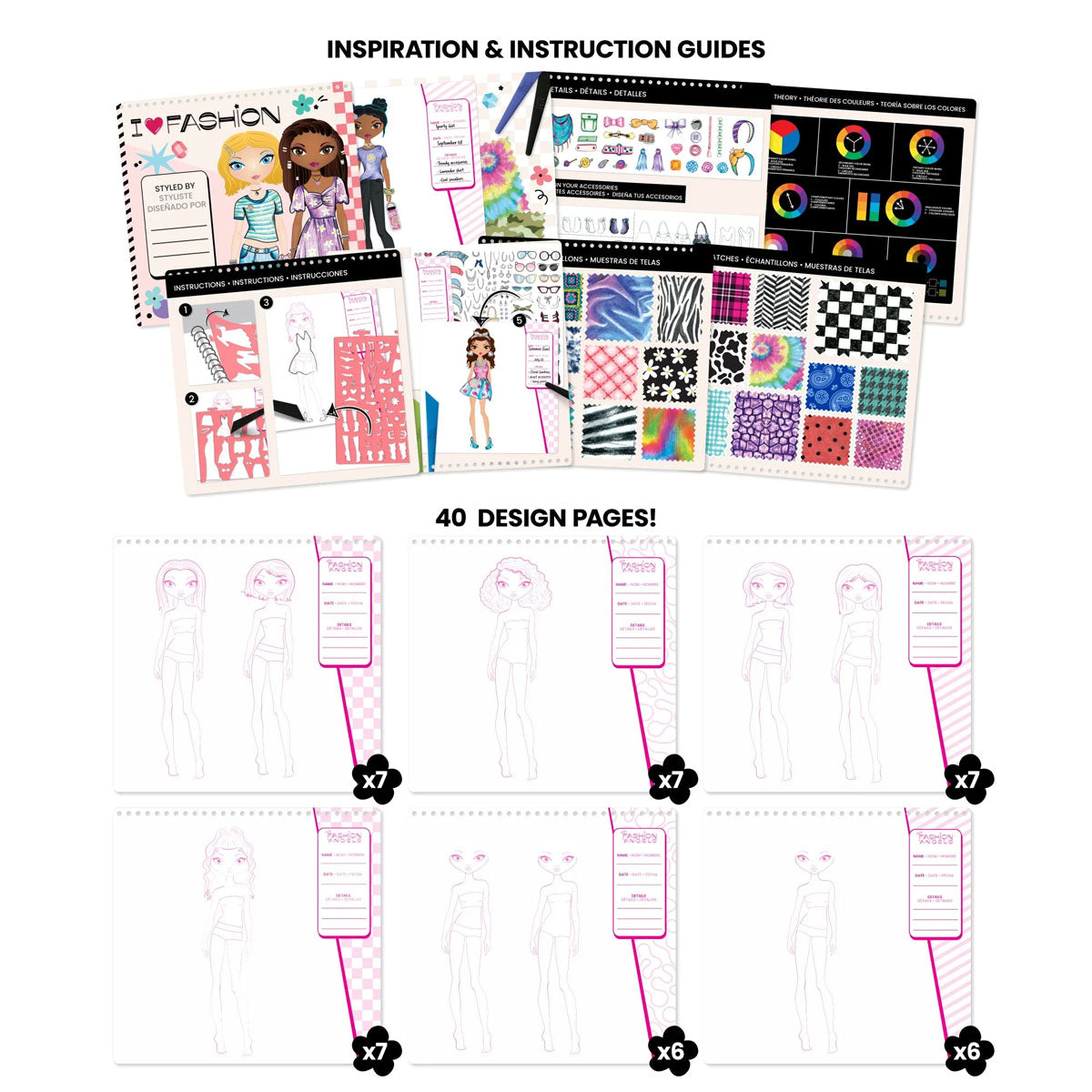 Fashion Design Sketch Set Fashion Angels