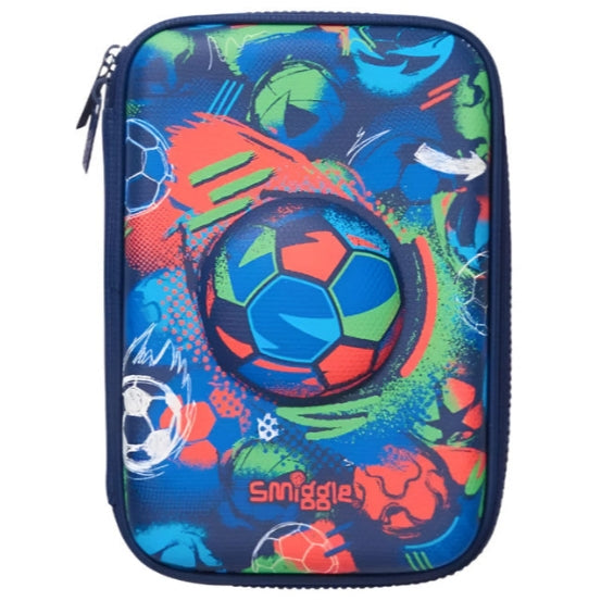 Smiggle Pencil Case | Hardtop | Football