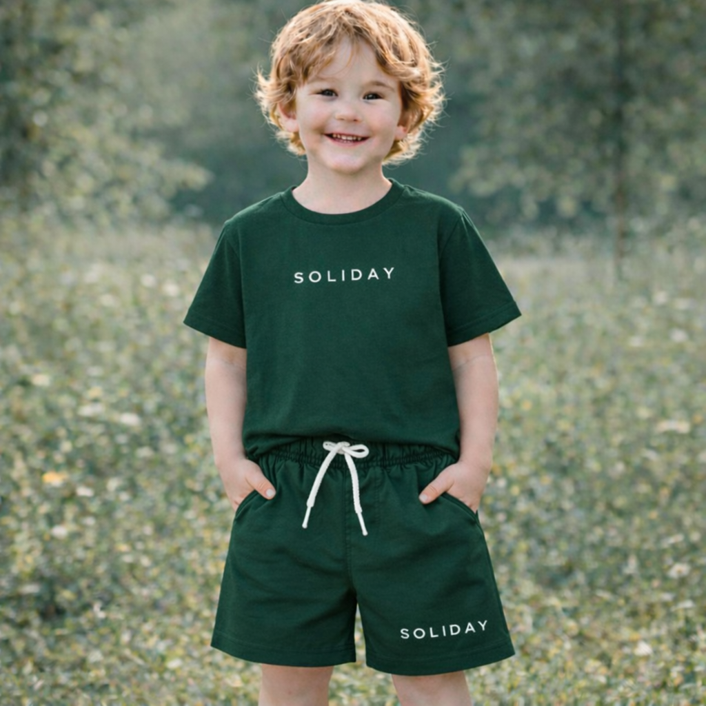 Girls And Boys Cotton Soliday – Soft Summer Outfit (4–5Y)