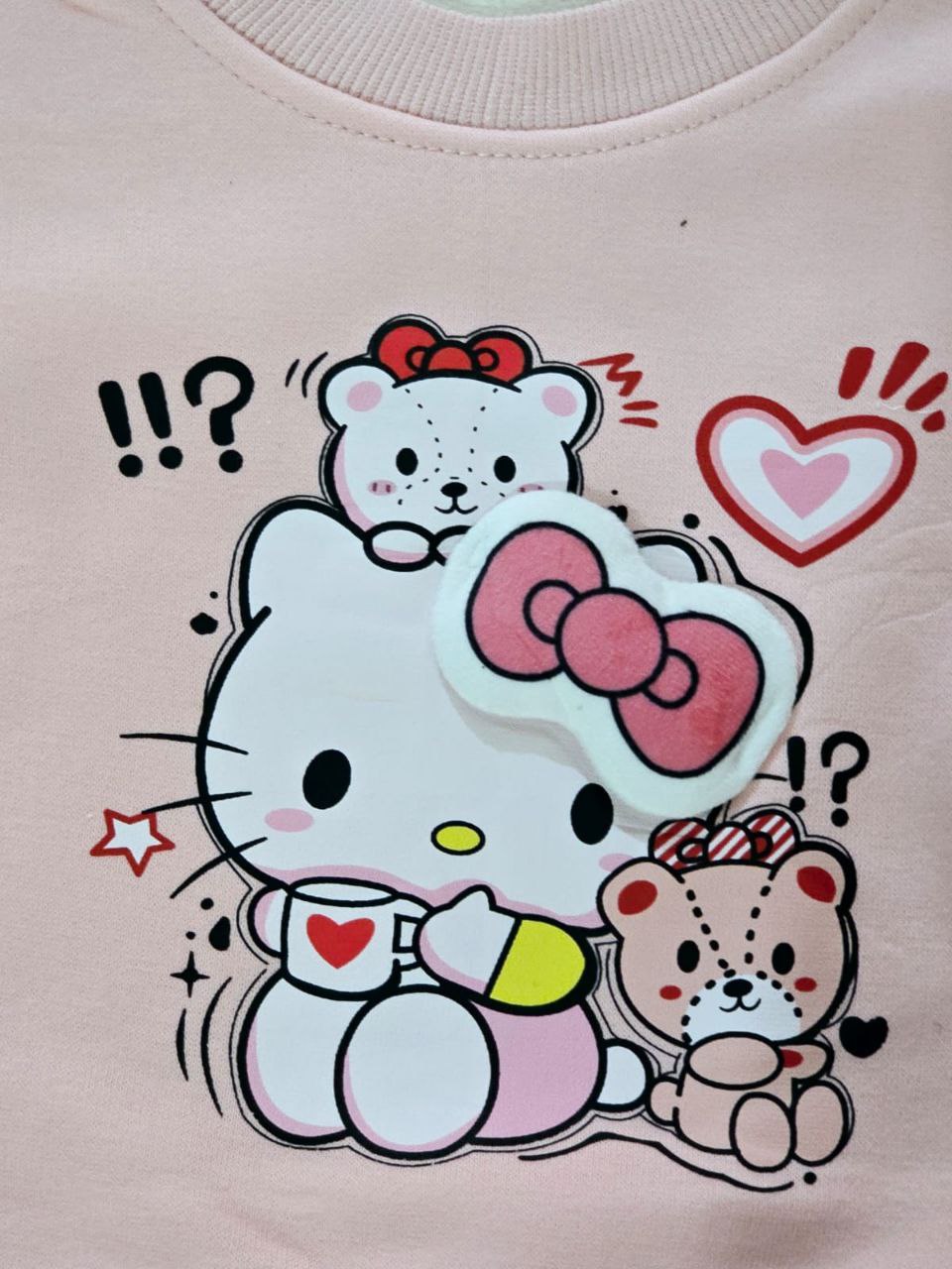 Pyjamas With Fleece For Baby Girl Hello Kitty Design Size 6-36 months