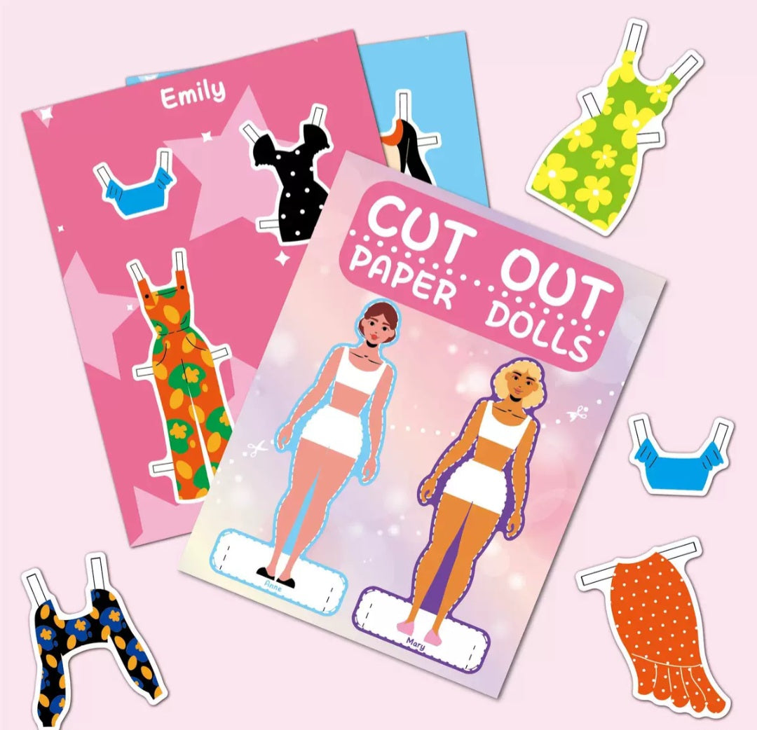Cut Out Paper Dolls Dress-Up Activity Set | 6+| Size 27.5×21cm