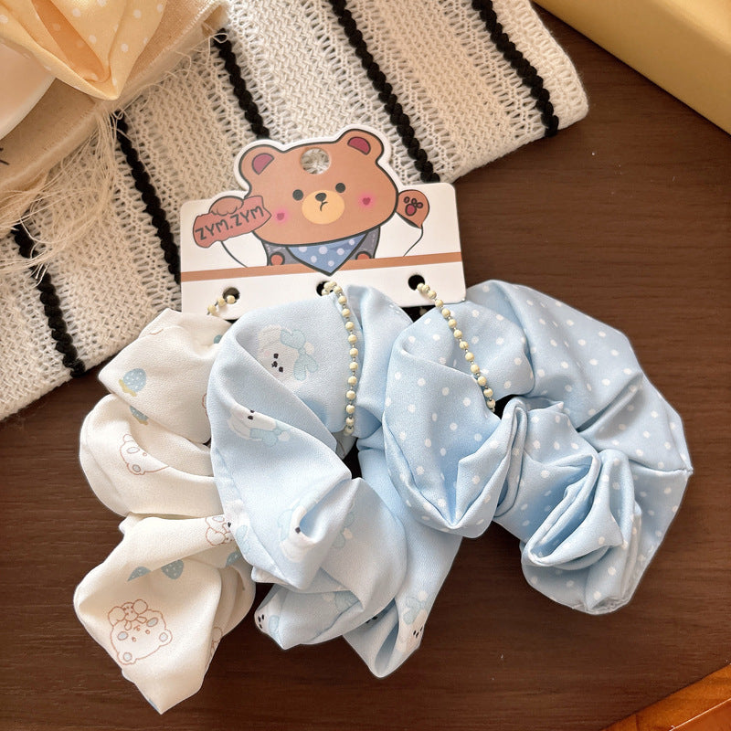 Pastel Bear Scrunchies Set | 3pcs