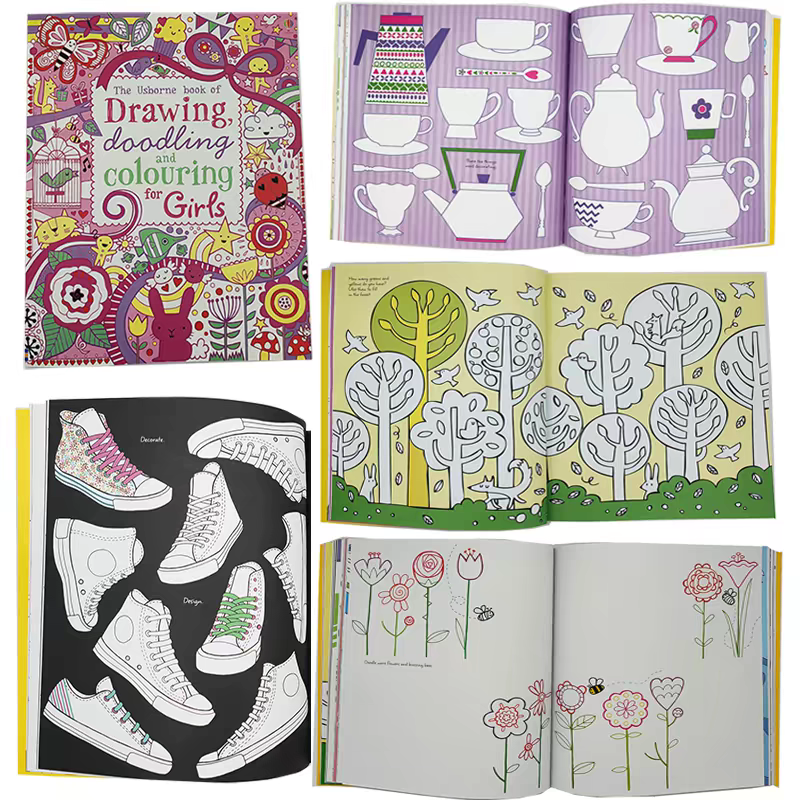The Usborne Book Of Drawing , Doodling And Colouring | Soft Cover 3+