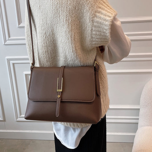 Elegant Brown Crossbody Shoulder Bag