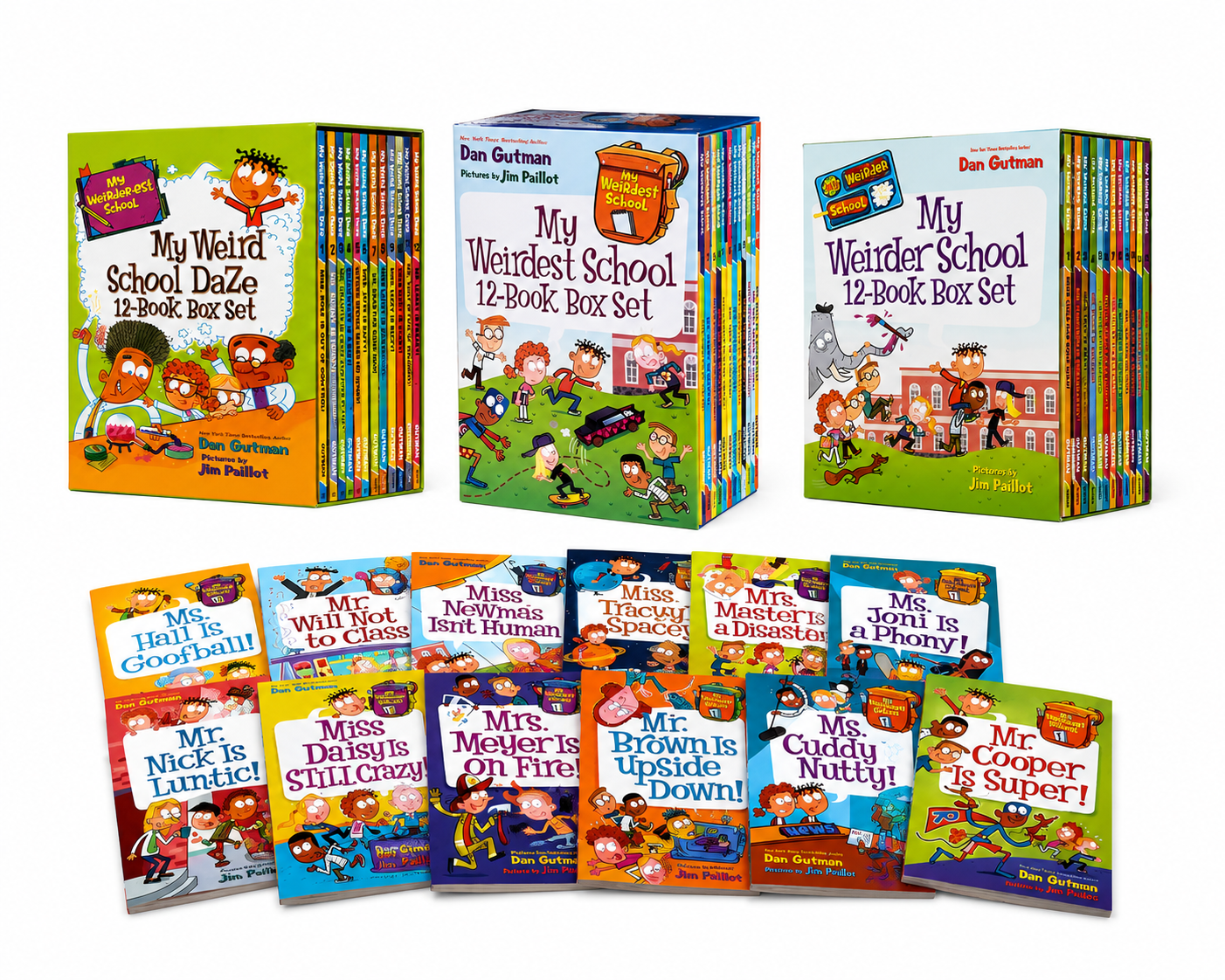 Dan Gutman My Weird School 12-Book Box Sets | 7+