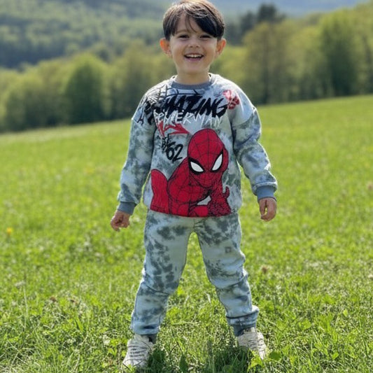 Spiderman Outfit Warm Fleece 3-10y