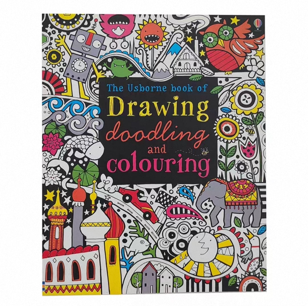 The Usborne Book Of Drawing , Doodling And Colouring | Soft Cover 3+