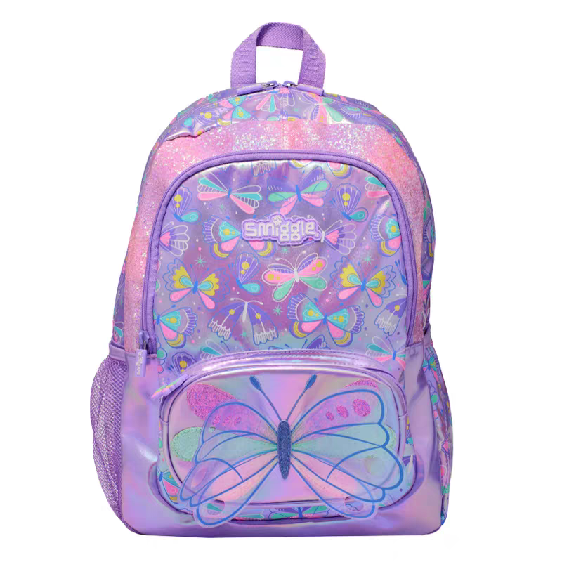 Smiggle Butterfly Design 5pcs Set Backpack 42cm