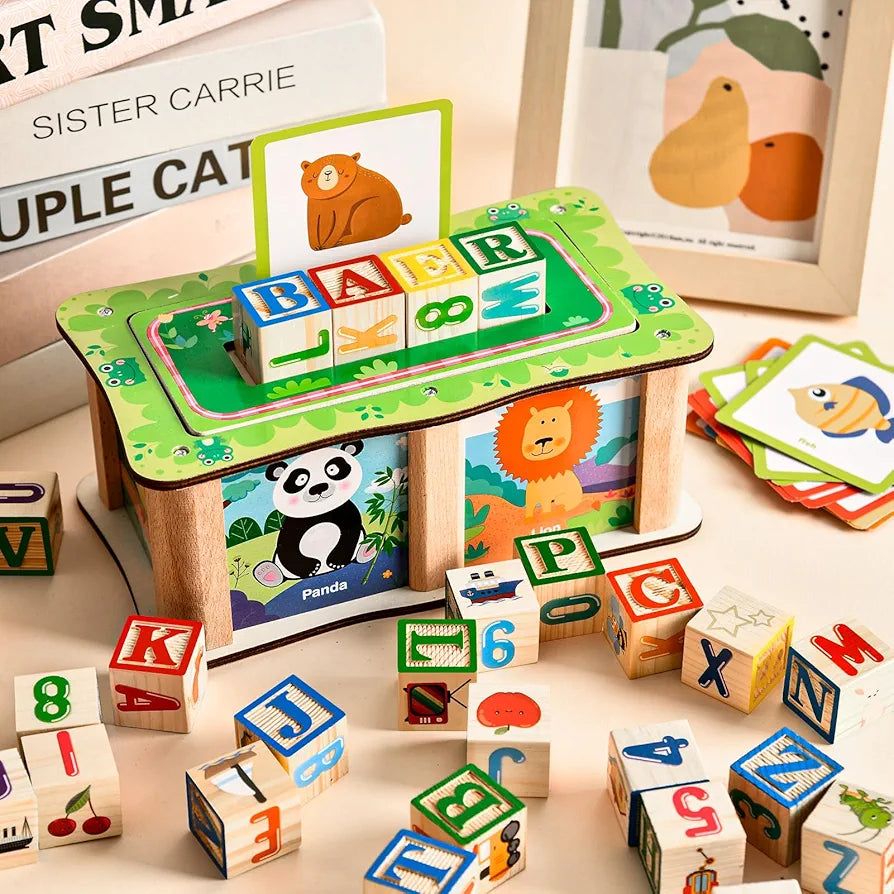 Matching Letter Game Alphabet Puzzle Reading Spelling | Early Learning Toy | 3+