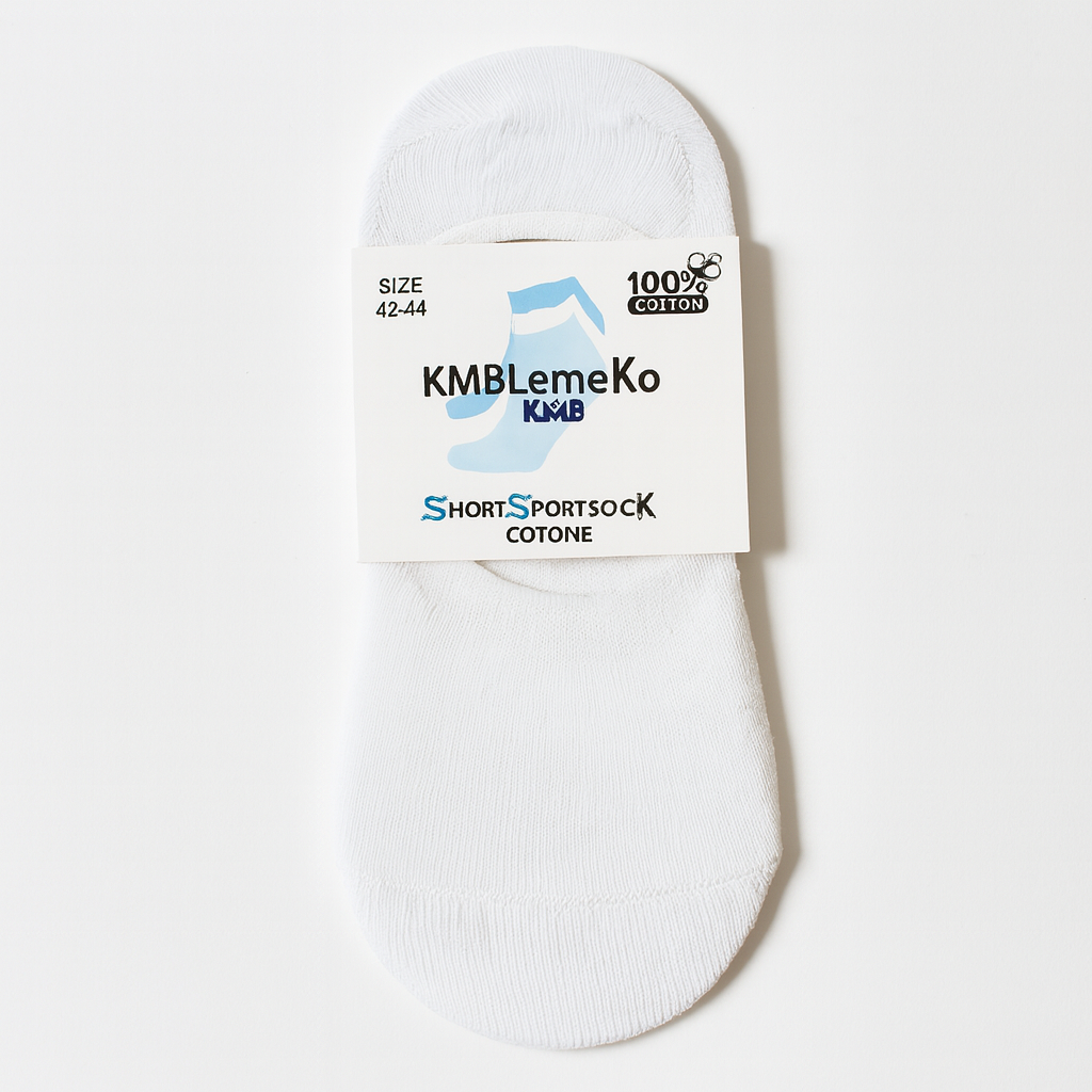 Short Socks Cotton 100% Size 42-44 (2 Pairs Set)
