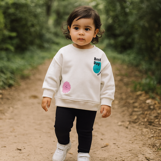 Outfit Cotton For Girls Best Day Design Size 2-3y