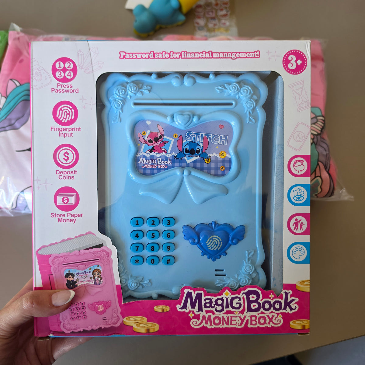 Magic Book Electronic Money Box – Stitch Design | 3+